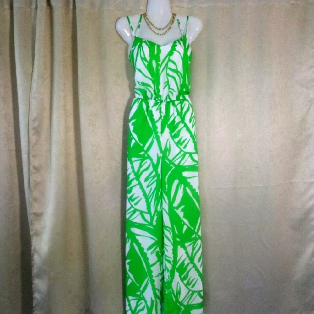Lilly Pullitzer For Target Boom Boom Palm Leaf Print Jumpsuit Size XS